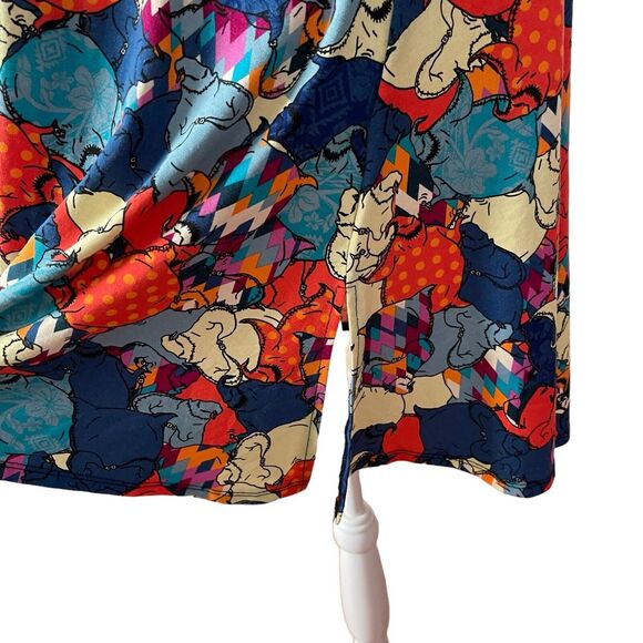 LuLaRoe Plus 2XL Tunic Top Oogie Boogie Colorful Blouse Nightmare Before - Picture 6 of 7